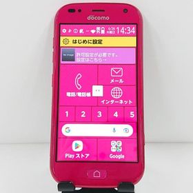 らくらくスマートフォン me F-01L ドコモ ピンク 送料無料 即決 本体 c13246