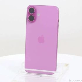 〔中古品〕 iPhone16 Plus 256GB ピンク MXVJ3J／A SIMフリー【258】