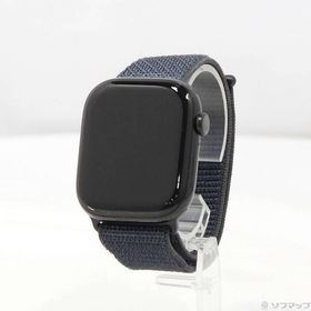 〔中古〕Apple(アップル) Apple Watch Series 10 GPS 46mm ジェットブラックアルミニウムケース インクスポーツループ〔377-ud〕