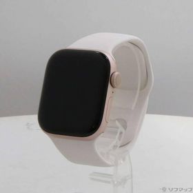 〔中古〕Apple(アップル) 〔展示品〕 Apple Watch Series 10 GPS 42mm ローズゴールドアルミニウムケース ライトブラッシュスポーツバンド〔198-ud〕