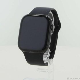 〔中古〕Apple(アップル) Apple Watch Series 10 GPS 46mm ジェットブラックアルミニウムケース ブラックスポーツバンド〔297-ud〕