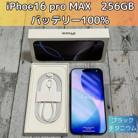 iPhone 16 Pro Max ブラックチタニウム 256GB