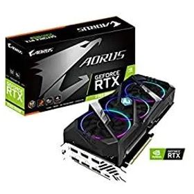 【中古】GIGABYTE AORUS GeForce RTX 2060 Super 8G グラフィックスカード 3 x ウィンドフォースファン 8GB 256-Bit GDDR6 GV-N206SAORUS-8GC ビデオカー
