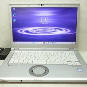 ☆1円☆第8世代☆CF-LV8RDHVS☆Core i5 1.60GHz/8GB/SSD256GB/累積5500/高解像度1920×1080/無線/カメラ/Office/Win11 DtoD領域☆