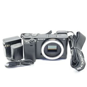【シャッター回数186回】■ほぼ新品■ SONY ミラーレス一眼 α6000 ボディ ブラック ILCE-6000 B