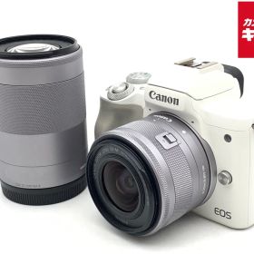 【中古】 【良品】 キヤノン EOS Kiss M2 ダブルズームキット ホワイト