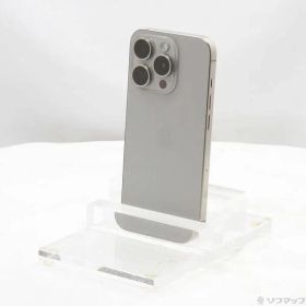 〔中古品〕 iPhone15 Pro 256GB ナチュラルチタニウム MTUF3J／A SIMフリー【371】
