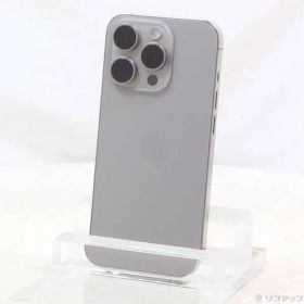 〔中古品〕 iPhone15 Pro 256GB ナチュラルチタニウム MTUF3J／A SIMフリー 〔ネットワーク利用制限▲〕【344】