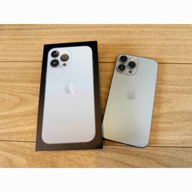 アイフォーン(iPhone)の美品iPhone13pro Max シエラブルーSIMフリーバッテリー100%(スマートフォン本体)