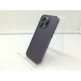 【中古】Apple docomo 【SIMフリー】 iPhone 14 Pro 128GB ディープパープル MQ0F3J/A【札幌】保証期間１週間【ランクB】