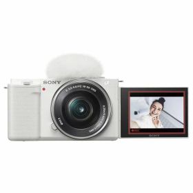 【中古】【1年保証】【美品】SONY VLOGCAM ZV-E10 パワーズームレンズキット (PZ 16-50mm) ホワイト [ZV-E10L W]