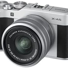 FUJIFILM ミラーレス一眼カメラ X-A5レンズキット シルバー X-A5LK-S