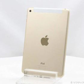 〔中古品〕 iPad mini 4 32GB ゴールド MNWG2J／A auロック解除SIMフリー【377】