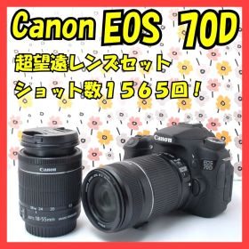 ❤Canon EOS 70D❤Wi-Fi接続❤ショット数1565回❤ダブルレンズ