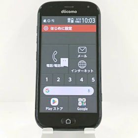らくらくスマートフォン me F-01L ドコモ ブラック 送料無料 本体 c13954 【中古】