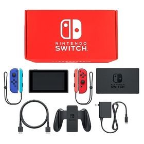 Nintendo Switch本体 カラーカスタマイズ [2019年8月モデル]/Joy-Con(L)ブルー(R)レッド/Joy-Conストラップ：ネオンブルー/ネオンレッド ニンテンドースイッチハード