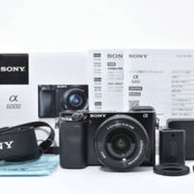 ショット数 149回 元箱付★ほぼ新品★ SONY ソニー α6000 ILCE-6000 E PZ パワーズームレンズキット Black ブラック ミラーレス一眼(5170)