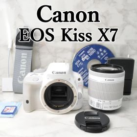 ショット数少なめ❣️Canon EOS Kiss X7⭐️ホワイト スマホ転送