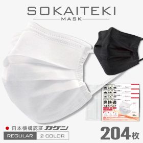 ＼11/30まで限定価格！／ マスク 不織布マスク プリーツマスク 不織布 4箱 200枚 不織布 カラー 立体 立体 不織布マスク やわらか メガネが曇りにくい 包装 爽快適 sokaiteki 子ども 【大人用＝REGULAR＝Lサイズ(ふつうサイズ)】H約95mm×W約175mm 送料無料