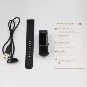 [中古] Fitbit Charge5 GPS搭載フィットネストラッカー ブラック L/Sサイズ FB421BKBK-FRCJK fb421bkbk-frcjk[非常に良い(A)](その他)