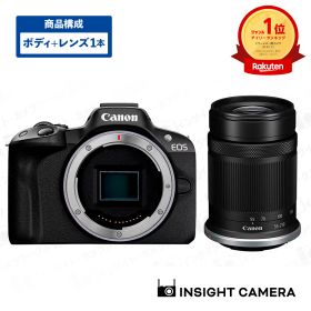 キヤノン EOS R50 ボディ ブラック + 望遠ズームレンズセット RF-S55-210mm F5-7.1 IS STM APS-C イオス ミラーレス一眼カメラ 軽量モデル コンパクト 自撮り Canon（出荷後転送不可）