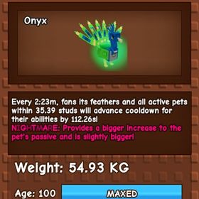 庭を成長させる 孔雀54KG ナイトメア変異付き | ロブロックス(ROBLOX)のアカウントデータ、RMTの販売・買取一覧