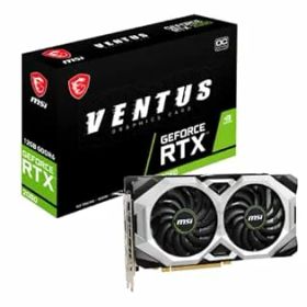 【中古】MSI GeForce RTX 2060 VENTUS 12G OC グラフィックスボード VD7937 ブラック