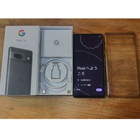 グーグル(Google)の【美品】Google Pixel 7a 128GB Charcoal (スマートフォン本体)
