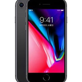 iPhone8[64GB] SIMロック解除 docomo スペースグレイ【安心保 …