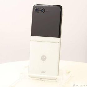 〔中古〕Motorola(モトローラ) motorola razr 50d 256GB ホワイトマーブル M-51E docomo SIMフリー〔198-ud〕