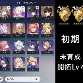 【初期アカ】 キャストリス など | 崩壊スターレイル(崩スタ)のアカウントデータ、RMTの販売・買取一覧