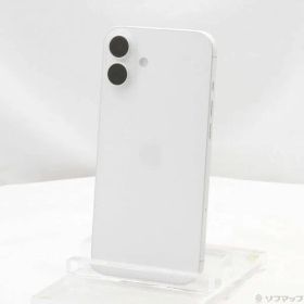 〔中古品〕 iPhone16 Plus 128GB ホワイト MXVC3J／A SIMフリー【349】