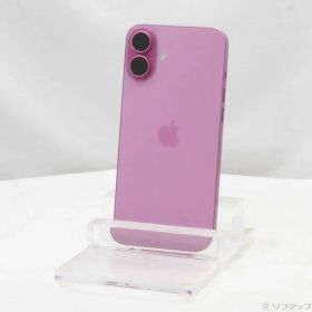 〔中古品〕 iPhone16 Plus 128GB ピンク MXVD3J／A SIMフリー【349】
