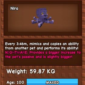 庭を成長させる ナイトメア変異 Mimic Octopus | ロブロックス(ROBLOX)のアカウントデータ、RMTの販売・買取一覧