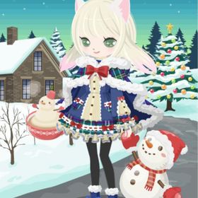 スノークリスマス リボンワンピ 紺 2点セット | ニコッとタウン(ニコタ)のアカウントデータ、RMTの販売・買取一覧