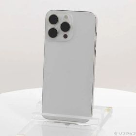 〔中古品〕 iPhone15 Pro Max 256GB ホワイトチタニウム MU6Q3J／A SIMフリー【262】