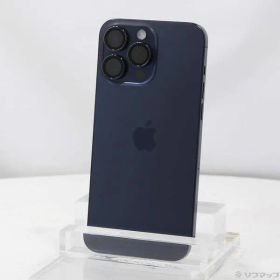 〔中古品〕 iPhone15 Pro Max 256GB ブルーチタニウム MU6T3J／A SIMフリー【305】
