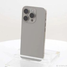 〔中古品〕 iPhone15 Pro 256GB ナチュラルチタニウム MTUF3J／A SIMフリー【344】