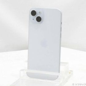 〔中古〕Apple(アップル) iPhone15 Plus 512GB ブルー MU0W3J／A SIMフリー〔377-ud〕