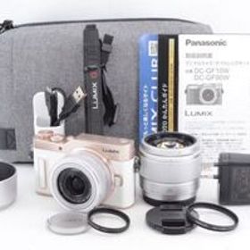 ほぼ新品★Panasonic パナソニック LUMIX DC-GF10 ダブルレンズキット ホワイト 1600万画素 ミラーレス一眼カメラ R4901