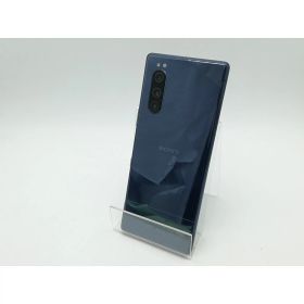 【中古】SONY 国内版 【SIMフリー】 Xperia 5 ブルー 6GB 128GB J9260【柏】保証期間1ヶ月【ランクB】