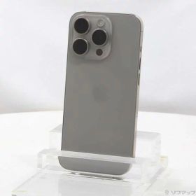 【中古】Apple(アップル) iPhone15 Pro 128GB ナチュラルチタニウム MTU93J／A SIMフリー 【262-ud】