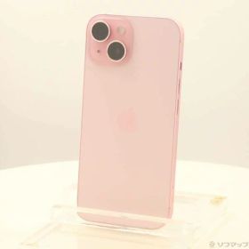 【中古】Apple(アップル) iPhone15 128GB ピンク MTMJ3J／A SIMフリー 【198-ud】