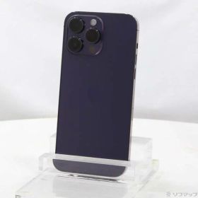 【中古】Apple(アップル) iPhone14 Pro Max 256GB ディープパープル MQ9E3J／A SIMフリー 【262-ud】