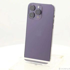 【中古】Apple(アップル) iPhone14 Pro Max 512GB ディープパープル MQ9J3J／A SIMフリー 【344-ud】