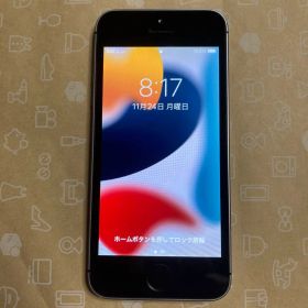 Apple iPhoneSEスペースグレー 16GBSIMロック無しケースおまけ