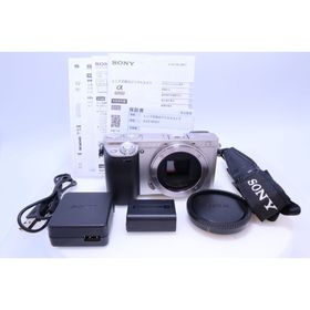 ソニー(SONY)の【9,230回】SONY α6000 ボディ シルバー ILCE-6000(ミラーレス一眼)