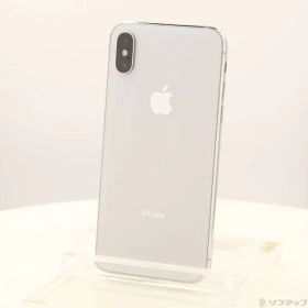 〔中古品〕 iPhoneX 64GB シルバー MQAY2J／A SIMフリー【344】