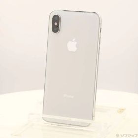 〔中古品〕 iPhoneX 64GB シルバー MQAY2J／A SIMフリー【295】