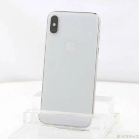 〔中古品〕 iPhoneX 64GB シルバー MQAY2J／A SIMフリー【262】